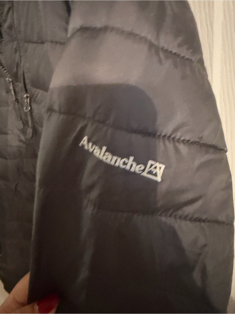 Avalanche Men's Charcoal Black Quilted Puffer Jacket